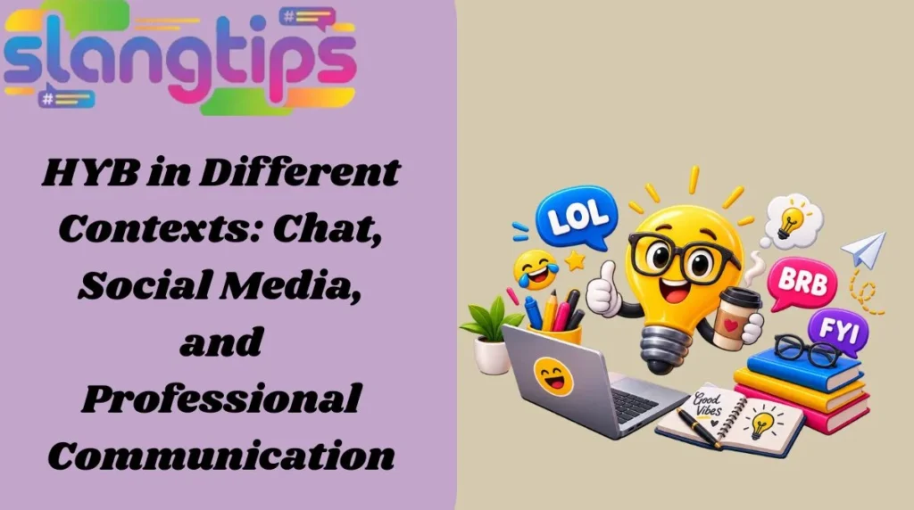 HYB in Different Contexts: Chat, Social Media, and Professional Communication