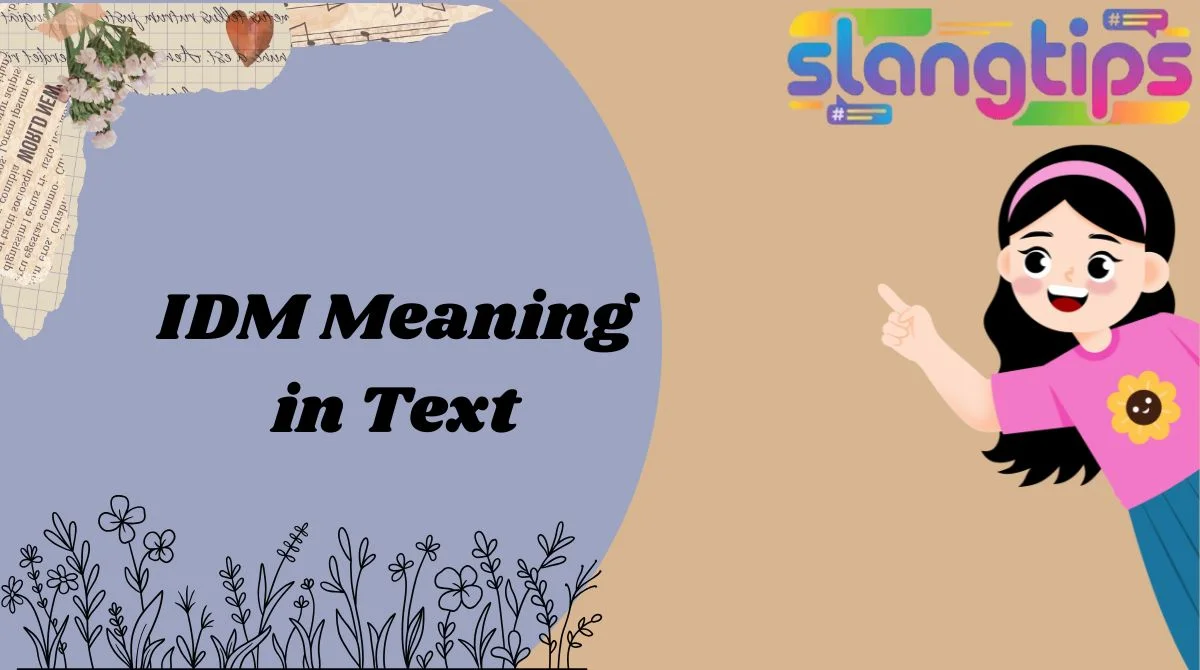 IDM Meaning in Text